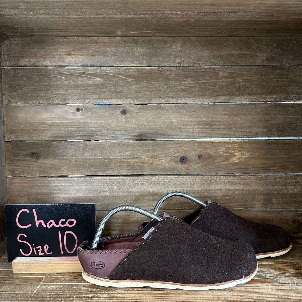 Womens Chaco Harper Spice Brown WoolSlip On Comfort Shoes Loafers Size 10 M‎ GUC